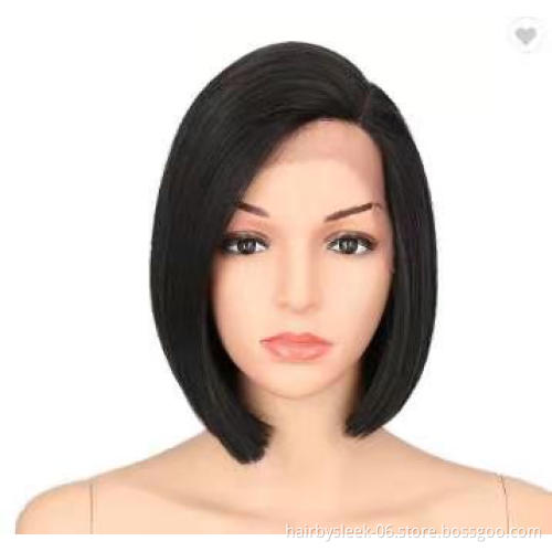 Hot Rebecca fashion brand soft wigs Bob 10 inches High temperature  heat resistant fiber wig synthetic hair wigs for black woman